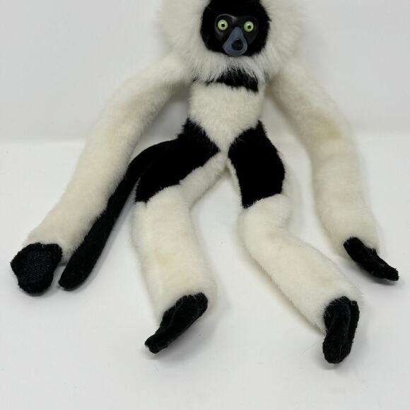 Wild Republic Thabo the Lemur Primate Hook and Loop Arms Legs 12" Indri Babakoto - Picture 3 of 10